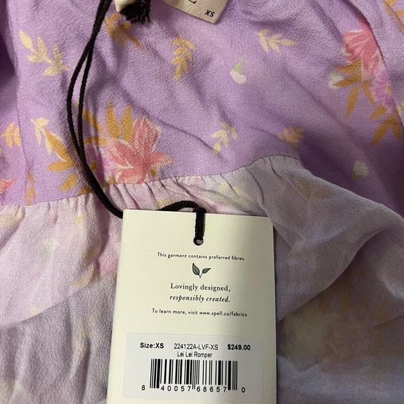 Spell lei lei romper XS NWT - Picture 3 of 5